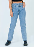 Princess Polly Mid Rise  Nothing But A Dream Denim Jeans