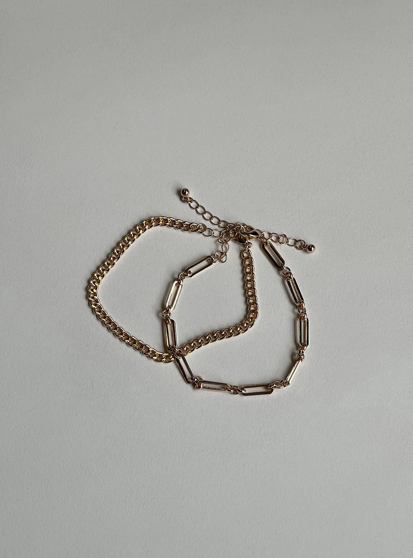 Bracelet pack Pack of two These can be worn separately Gold-toned Lobster clasp fastening