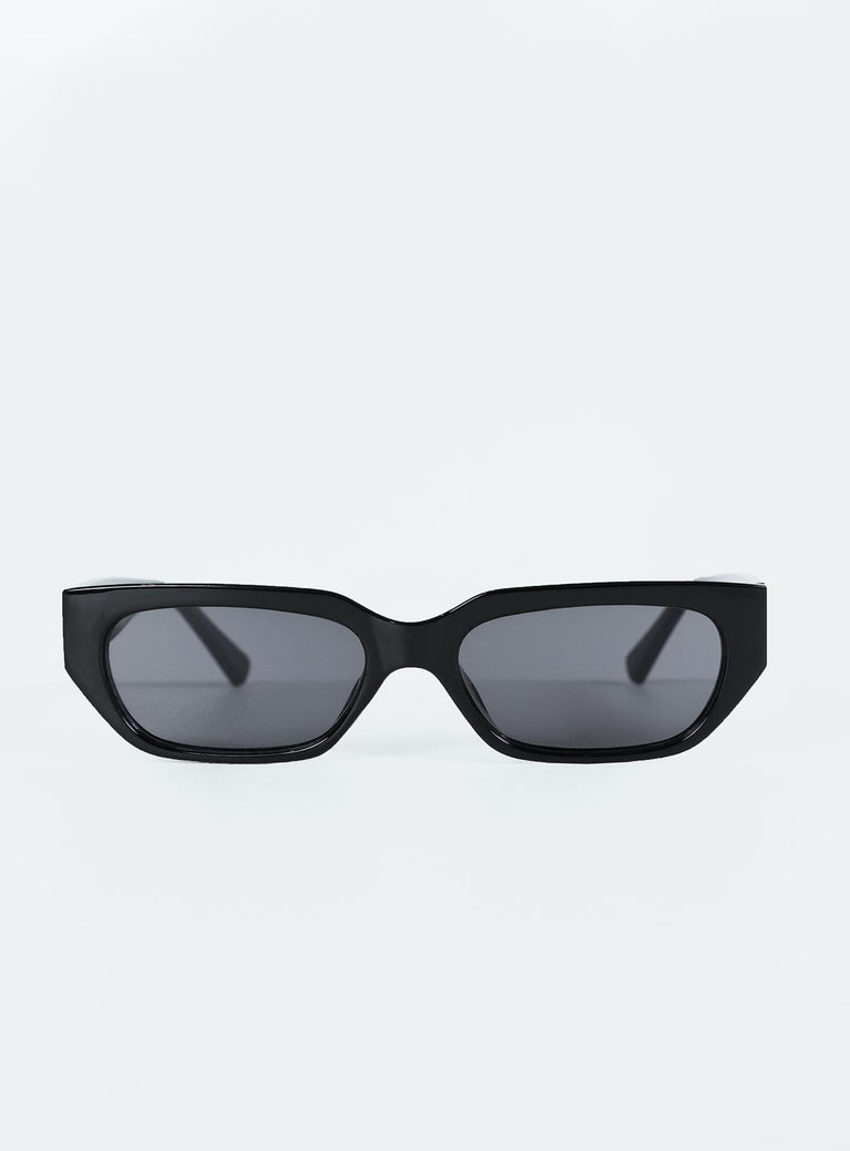 Sunglasses UV 400 Tort print frame Black tinted lenses Moulded nose bridge 