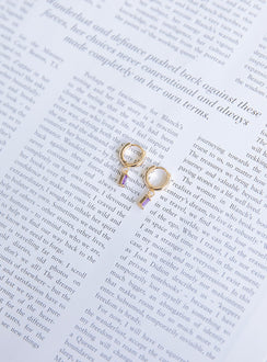 Bridgerton Earrings Purple