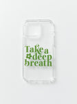 iPhone case Clear plastic style Graphic print