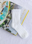 Prestige Socks White