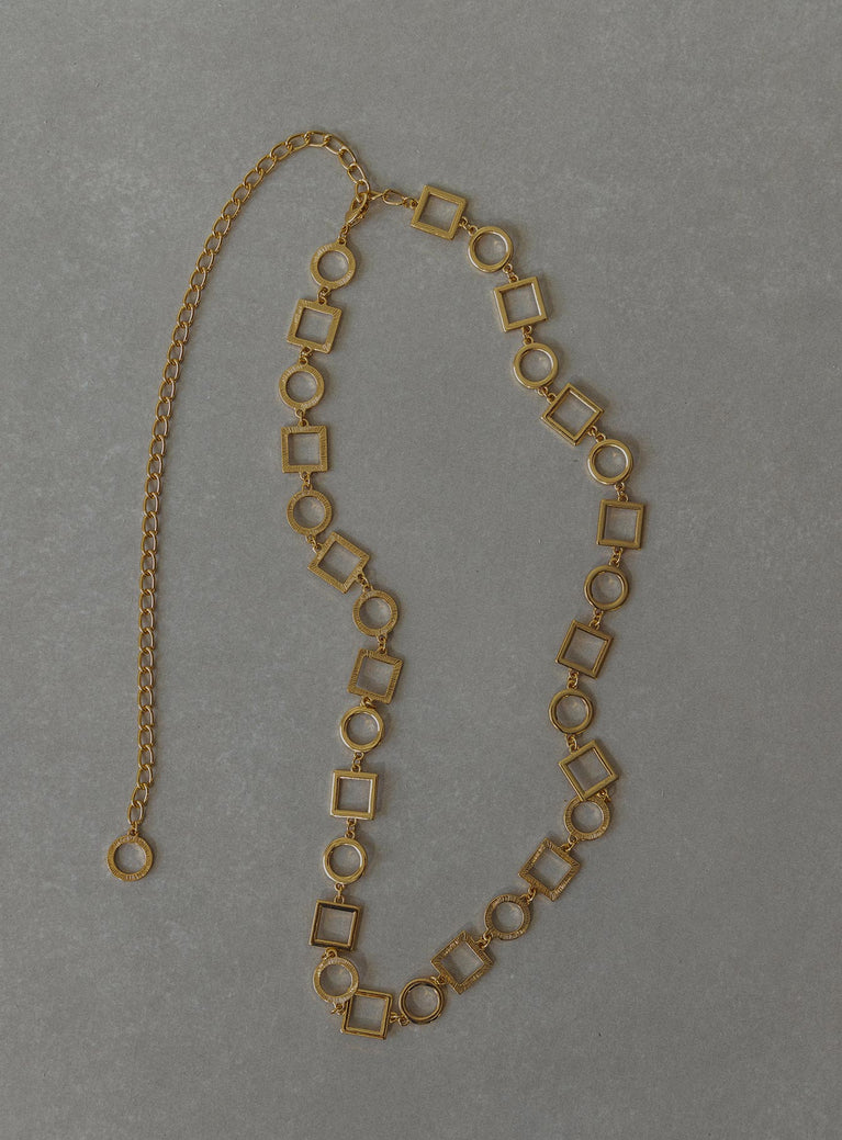 Lucania Chain Belt Gold