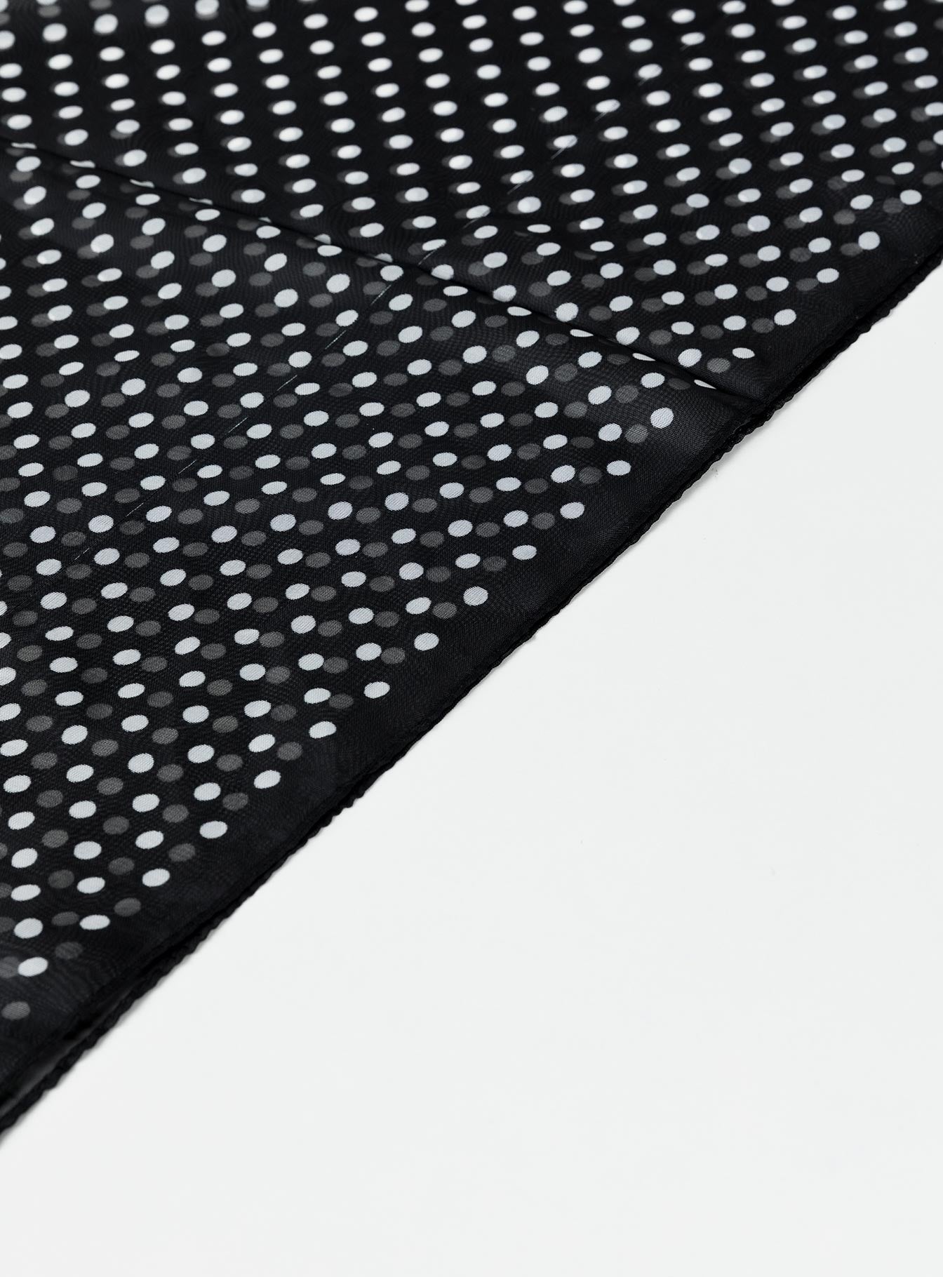 Hair scarf Mesh material Polka dot print Good stretch Unlined