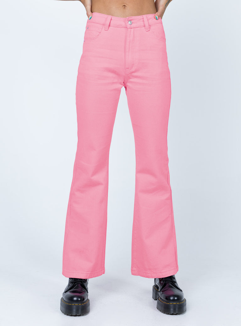 Cabarita Lounge Denim Jeans Pink