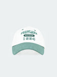 Cap Embroidered graphic Adjustable strap at back OSFM