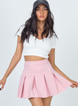 Rescue Me Pleat Skirt Pink