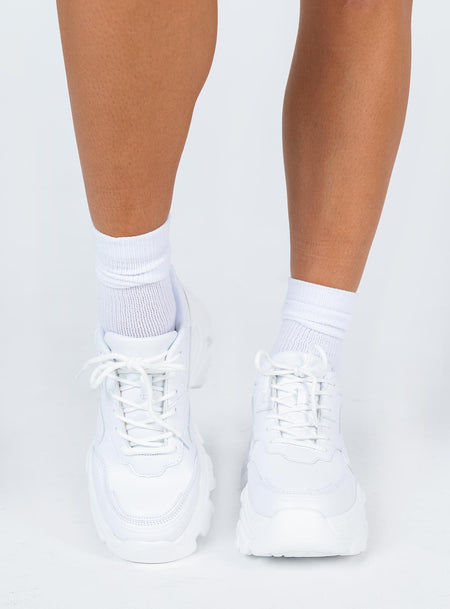 Women's Sneakers | White & Black Sneakers | Princess Polly USA