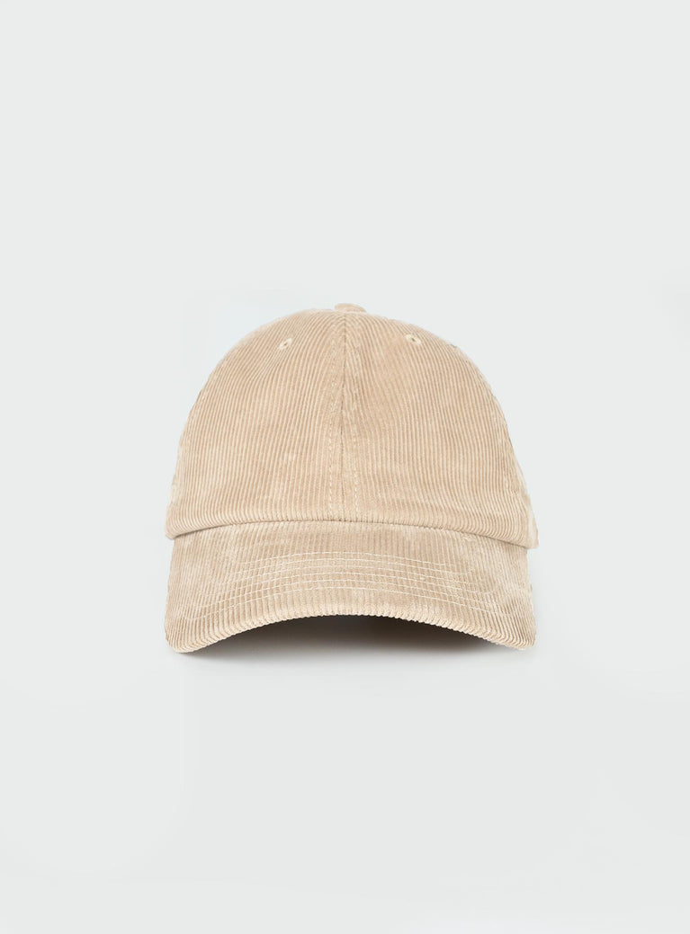 Cap Corduroy material Adjustable back strap 