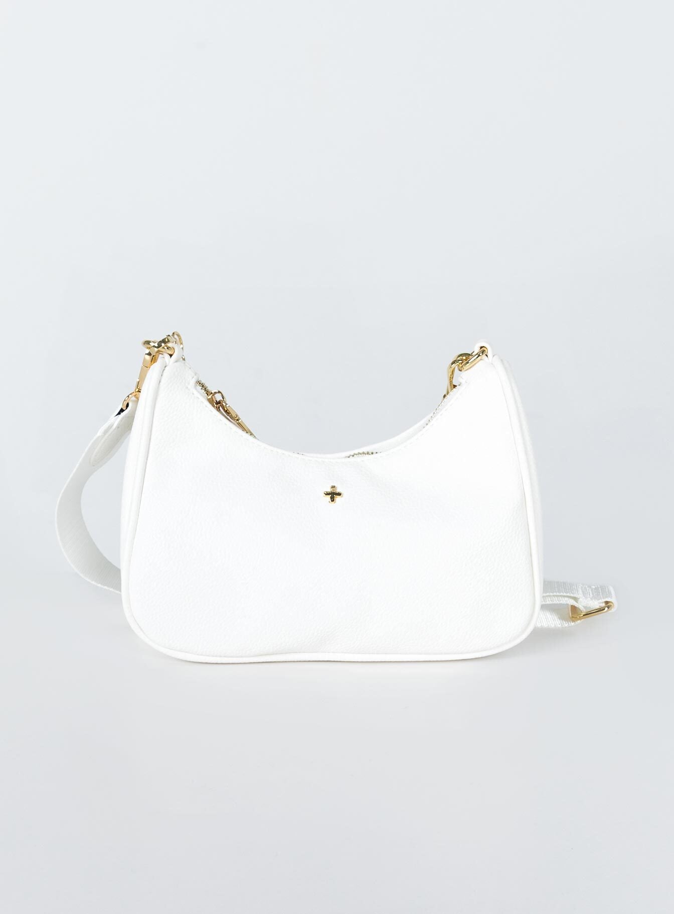 Peta Jain Paloma Crossbody Bag White Pebble Gold