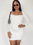 Princess Polly  Nolan Mini Dress White Curve