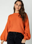 Harmony Oversized Sweater Orange