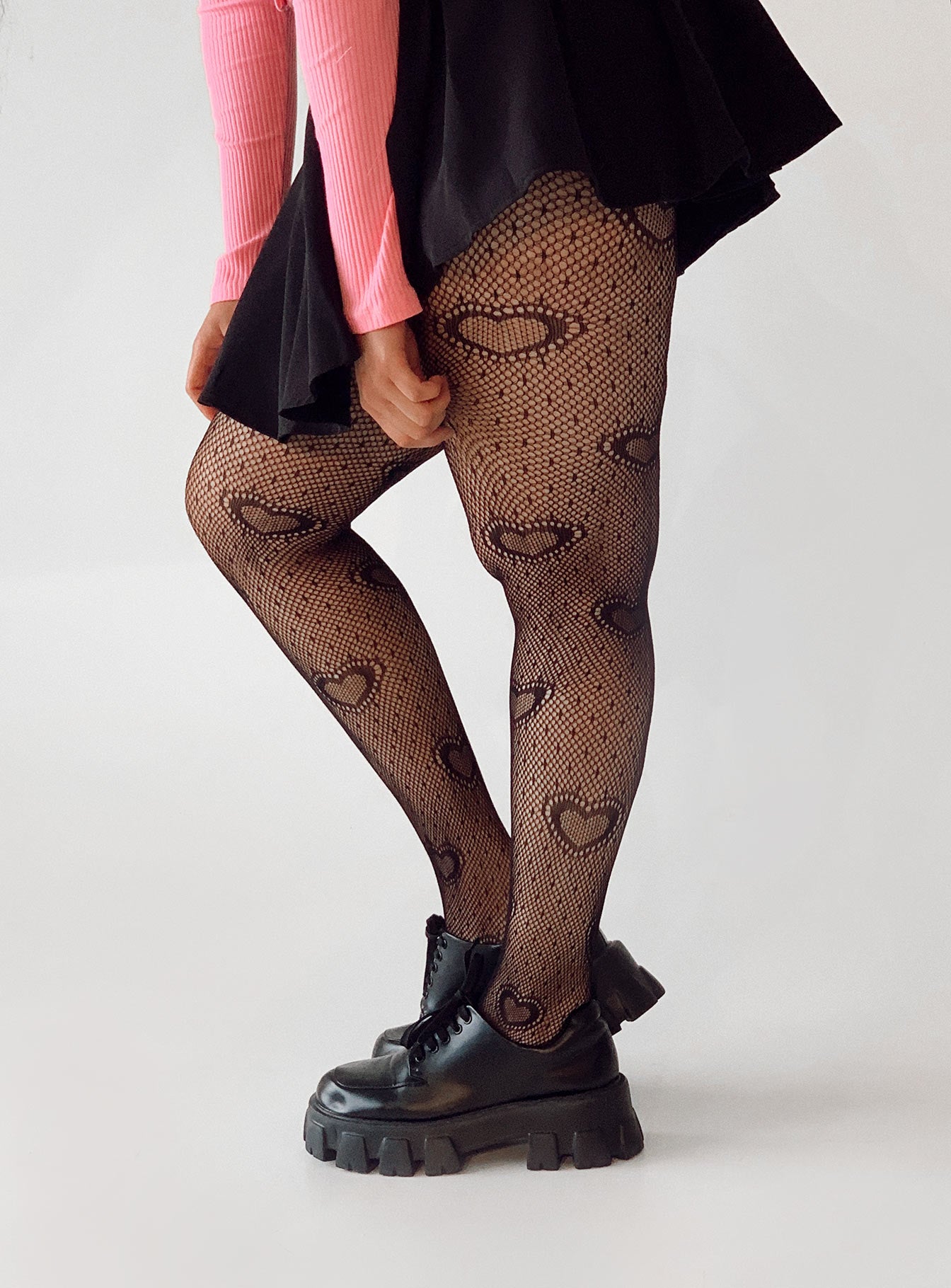 Black hotsell heart stockings