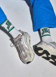 JGR & STN Double Play Socks White/Green