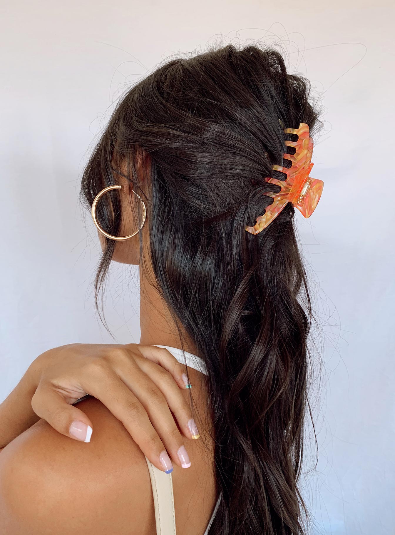 High Summer Hair Clip Orange / Pink