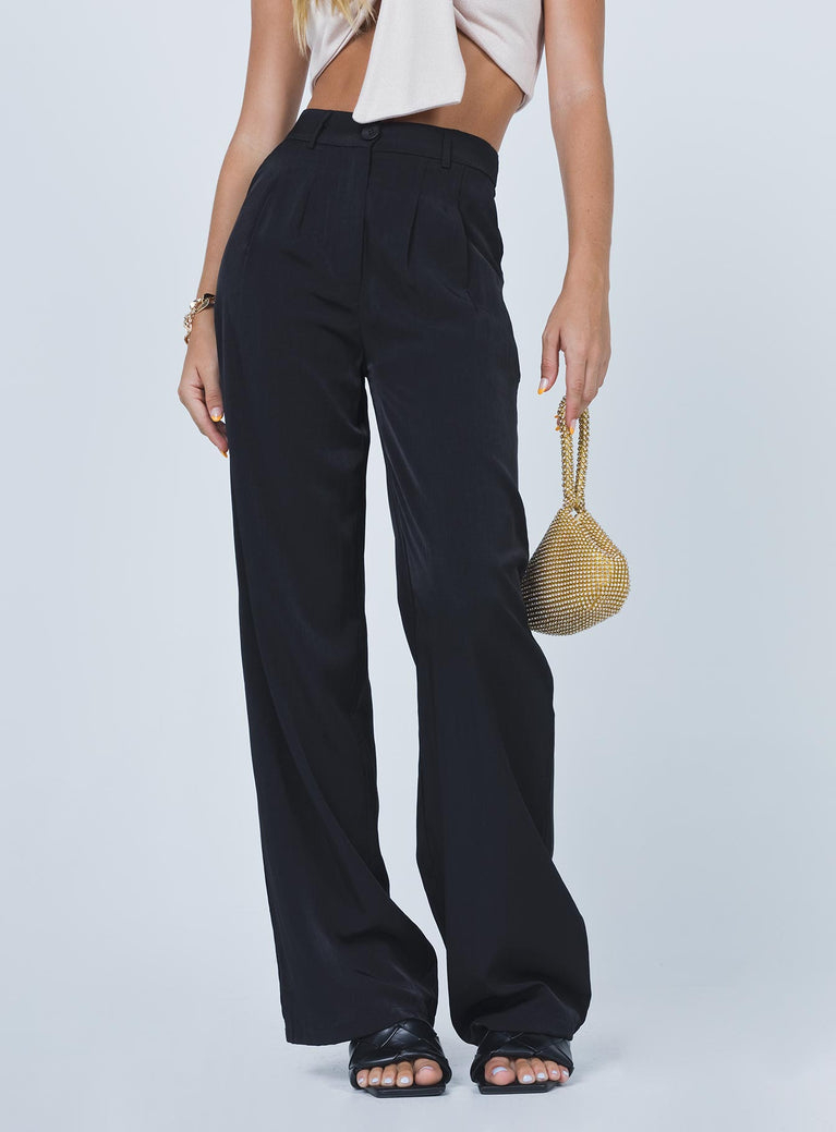 Kacey Pants Black  Dress pants outfits, Pants outfit casual, Black  trousers outfit