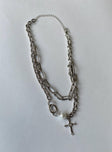 Chapelle Cross Necklace Silver