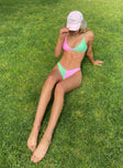 Rachel Bikini Bottoms Pink / Green
