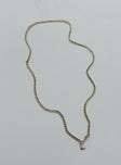 Chain belt Gold toned Drop charm Lobster clasp fastening Adjustable length
