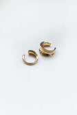 Ring pack Pack of two  Chunky style Gold-toned