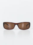 Sunglasses  Princess Polly Exclusive 100% polycarbonate Hero Image: Cathlin UV 400 Brown tinted lenses  Moulded nose bridge