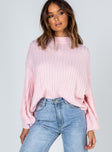 Innerbloom Oversized Sweater Pink