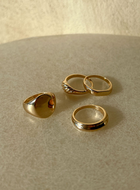 Voodoo Love Ring Set Gold Eco