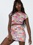 Pixel Mania Mini Skirt Multi