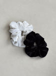 Scrunchie pack Velour material  Pack of two Oversized style 