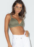 Princess Polly  Henesey Top Khaki