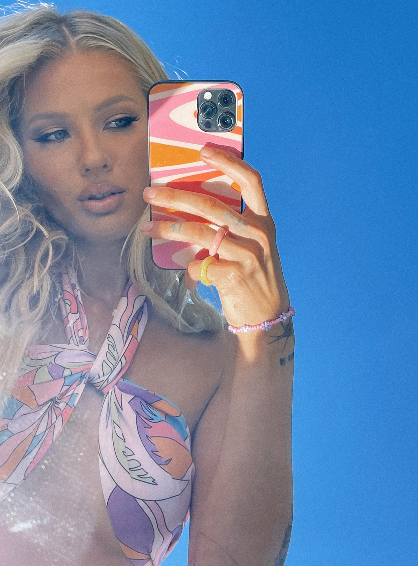 Dance Fever iPhone Case Pink Multi