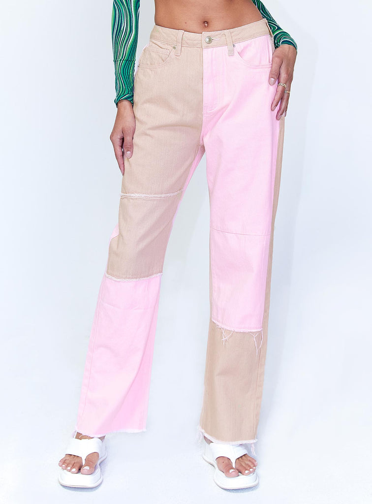 Kaisha Denim Jeans Pink