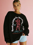 Fitness Zone Oversized Sweater Black