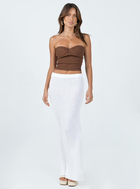 product Princess Polly Sleeveless Sweetheart  Mai Top Brown