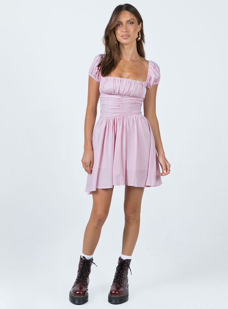 Petal Mini Dress Pink