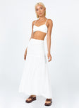 Porto Maxi Skirt White Princess Polly  Maxi 