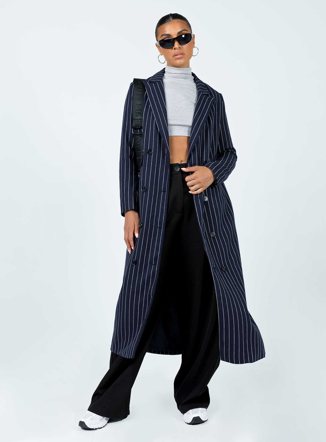 Pinstripe overcoat 2025