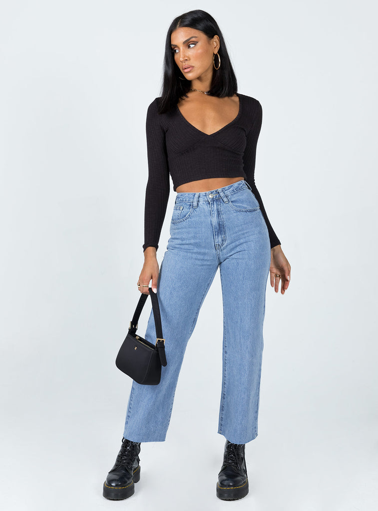 Damika Wide Leg Denim Jeans