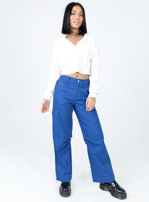 Frances Sweater White Princess Polly  Cropped 