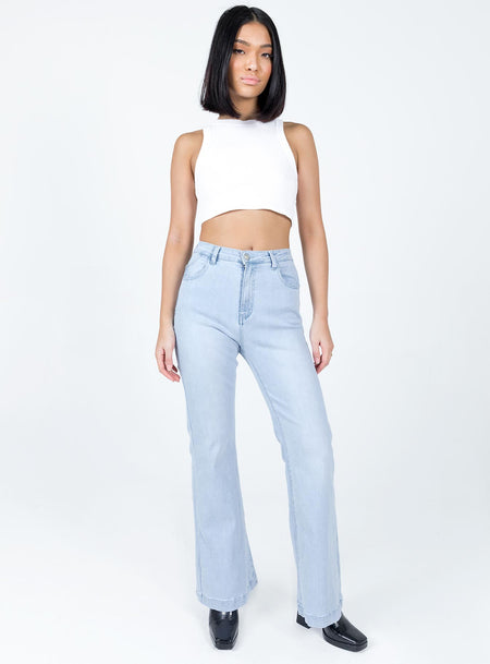 Flare Jeans | High Rise Flared Jeans | Princess Polly USA