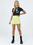 Cinzia Mini Skirt Green Princess Polly  