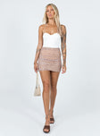 Victoria Mini Skirt Brown