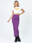 Oscar Maxi Skirt Dark Purple Princess Polly  