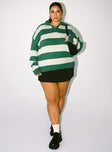 Hampton Sweater Green Curve Princess Polly  long 