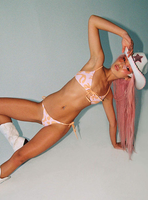 Janey Bikini Bottoms Pink / Orange