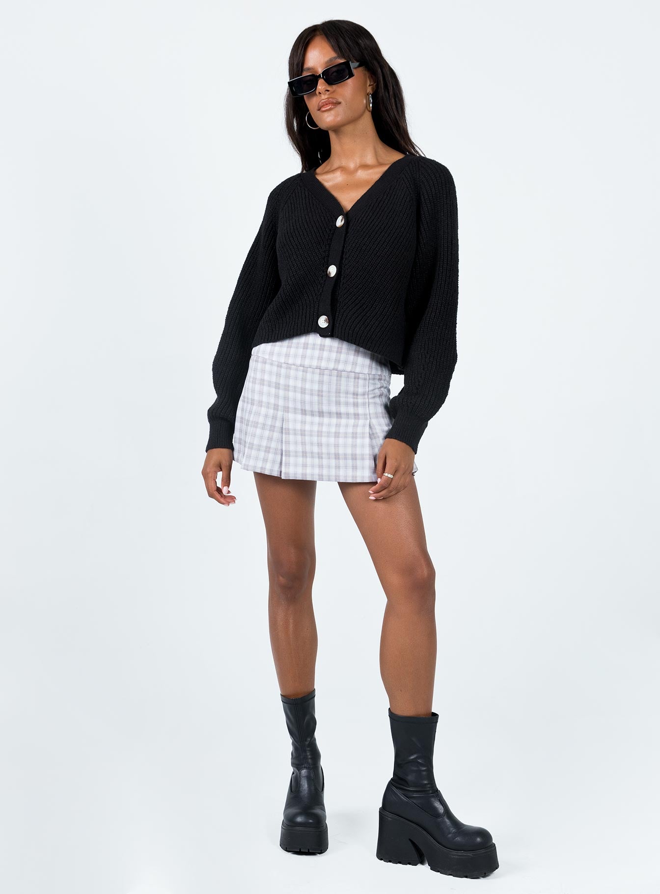 Romney Cardigan Black Long 