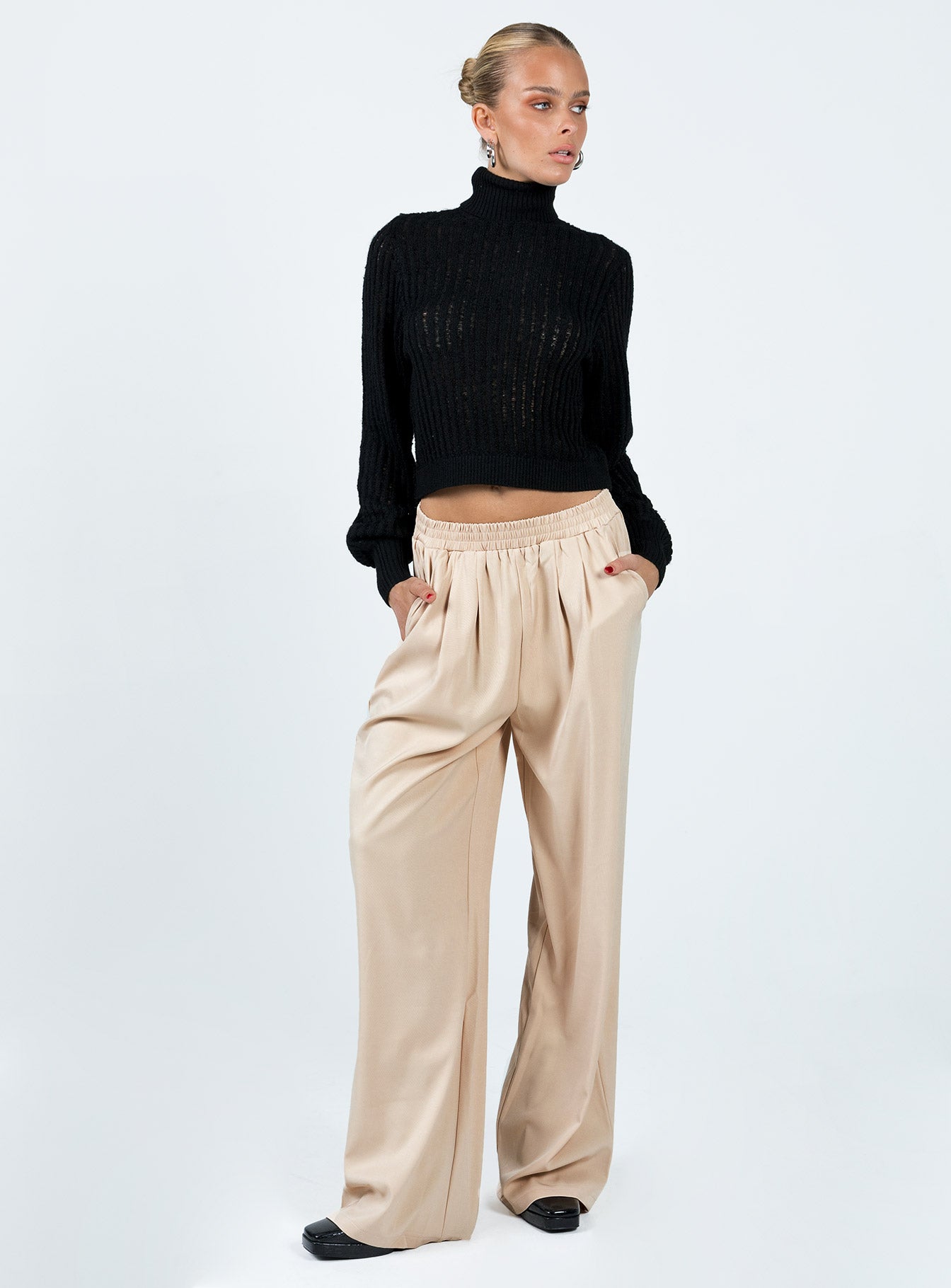 product Princess Polly High Waisted Pants High Waisted Pants High Waisted Pants  Wexler Pants Cream