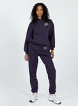Princess Polly mid-rise  Out Of Office Tracksuit Pants Navy