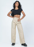 Black cropped top Ribbed material Cap sleeves Knot at waist