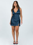 product Princess Polly Asymmetric Neckline  Athenia Mini Dress Navy Low Impact